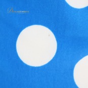 【フラメンコ衣装】ブルー docedelflamenco ドセデルフラメンコ タンクトップ トップス 水玉 ドット 青 鮮やか ダンス 練習 伸縮性 生地 軽い お洒落 キュート