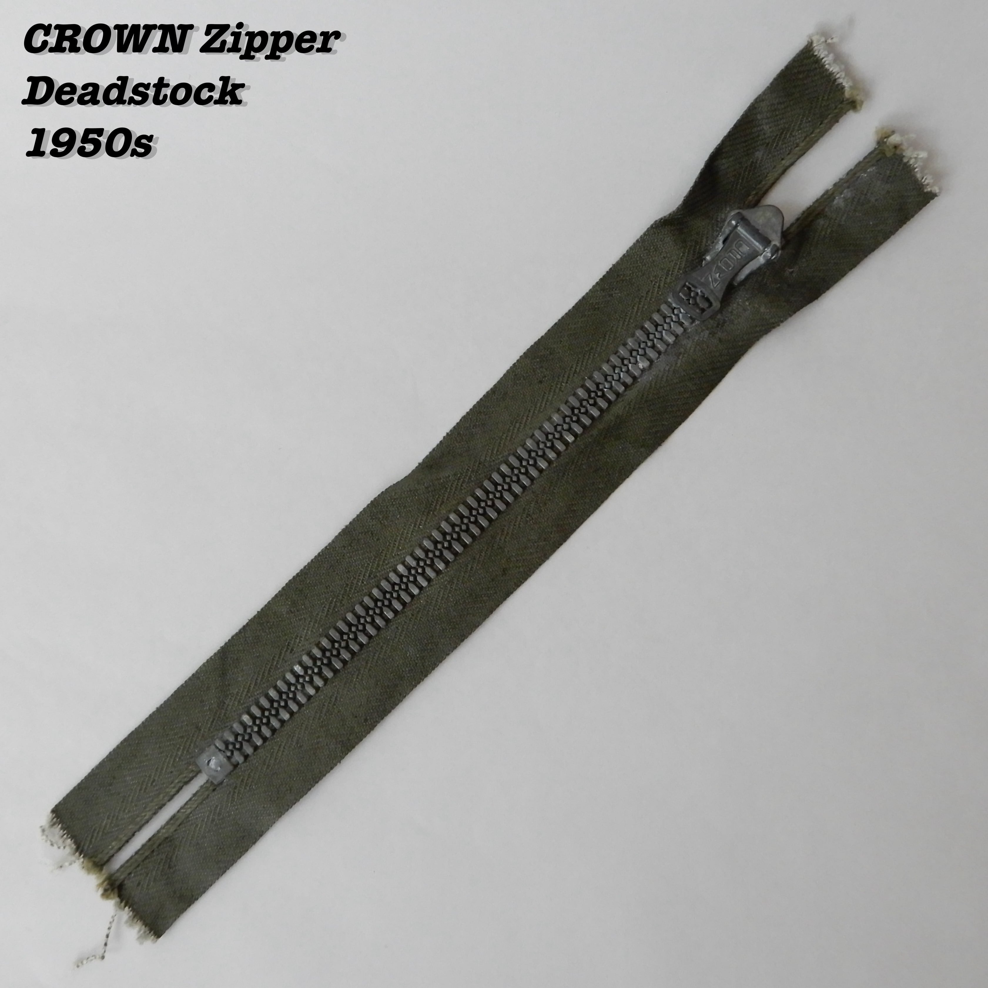 ャケット ️希少️1940年製 USA CROWN ZiPPER クラウン社 ジッパー