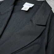 rayon blend easy tailored jacket black