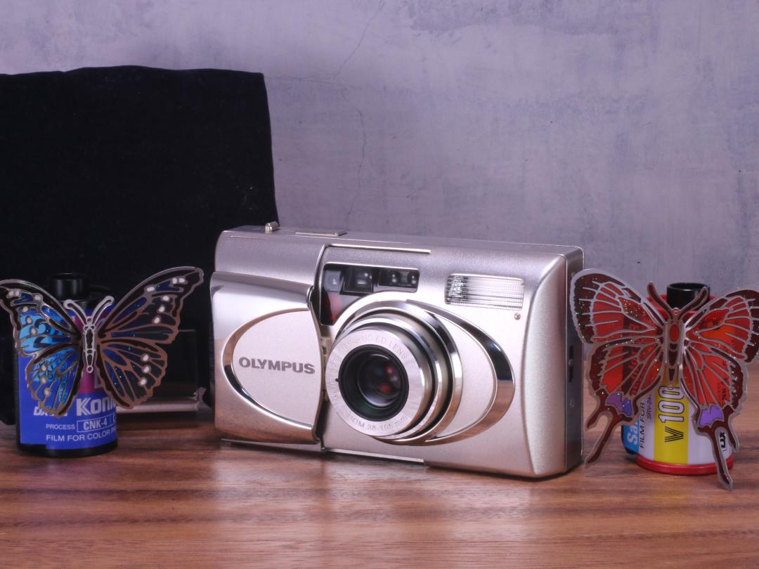 完動品＊Olympus mju metal＊フィルムカメラ