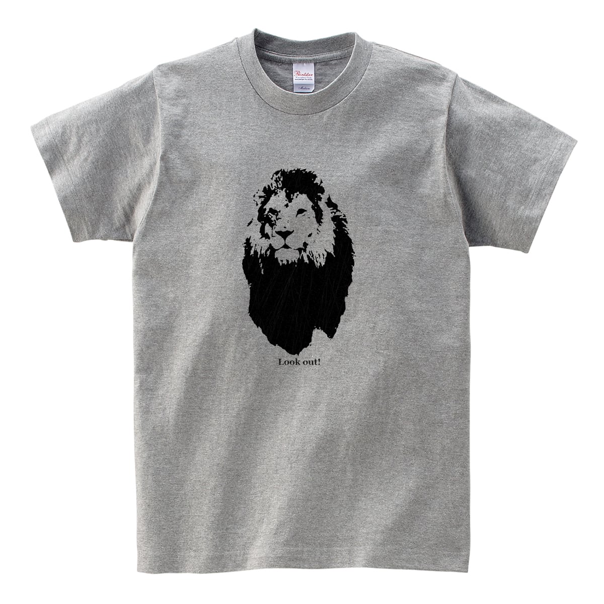 Lion ライオン シルエットTシャツ AM11 アニマル サファリTシャツ 百獣の王ライオン