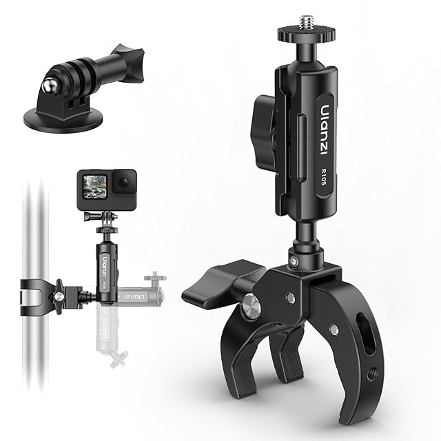 カメラマウント 360°回転 角度調整 マジックアーム 1/4ネジ付き交換