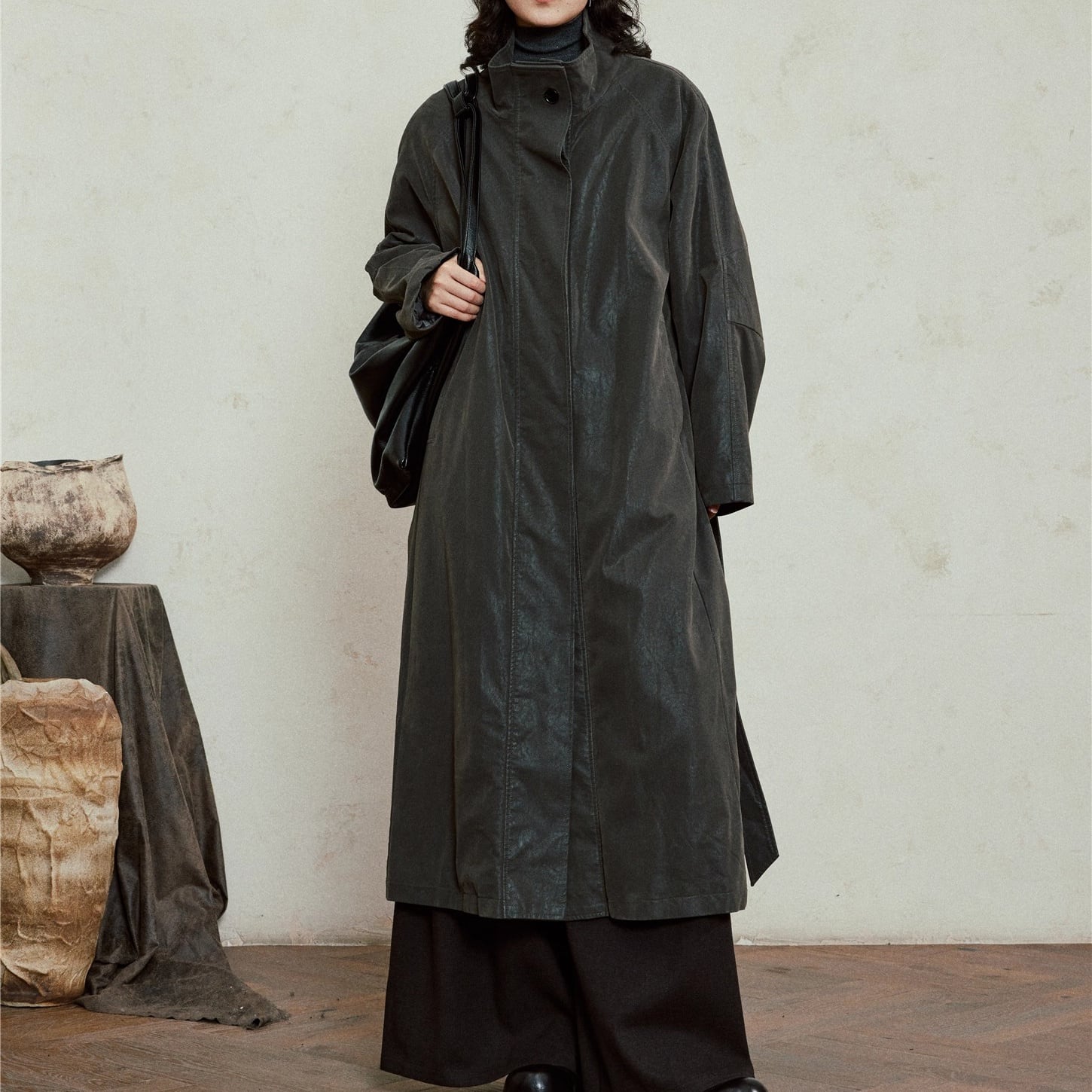 フィルムコーティング ロングステンカラーコート 3color MOJ0229