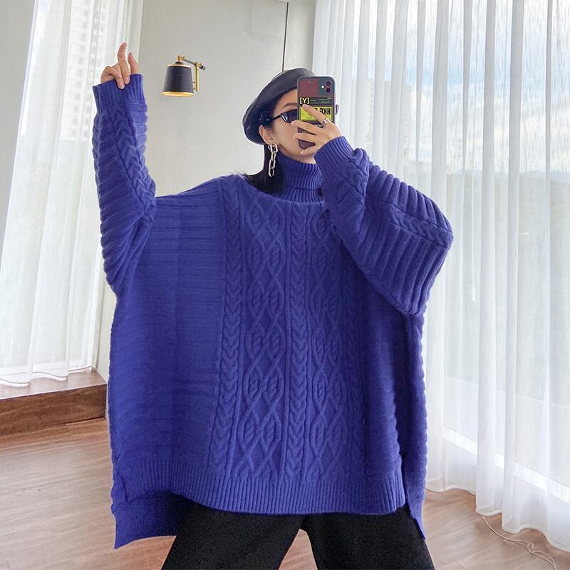 セーター レディースルーズプルオーバー ニットオータムウィンタースタンダードスタイルジャケット レトロ 秋物 冬物 ラブタオタオダレンハウス15056881692