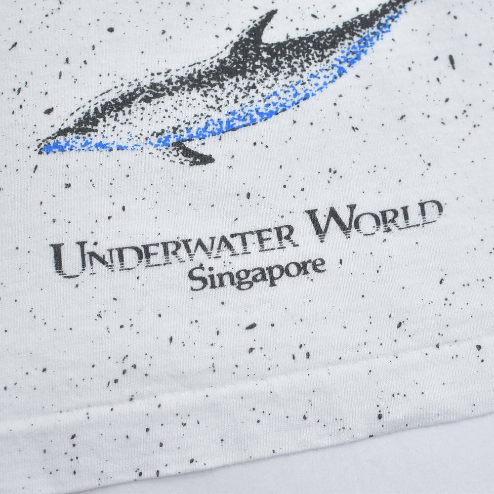 90s Underwater World イルカ 総柄プリント アニマル Tシャツ