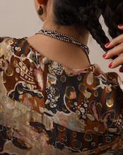 Chloe / Sheer Frilled Blouse