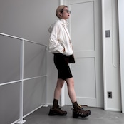 多機能ナイロンWジップPK/ホワイト