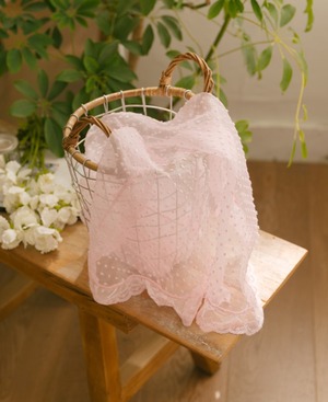 予約【malrang】SeeThrough Popcorn Blanket《Pink》