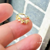 モダンジオメトリックイヤーカフ