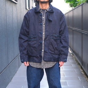 SASSAFRAS(ササフラス) Overgrown Trug Jacket-Indigo×Black-(SF-252272)