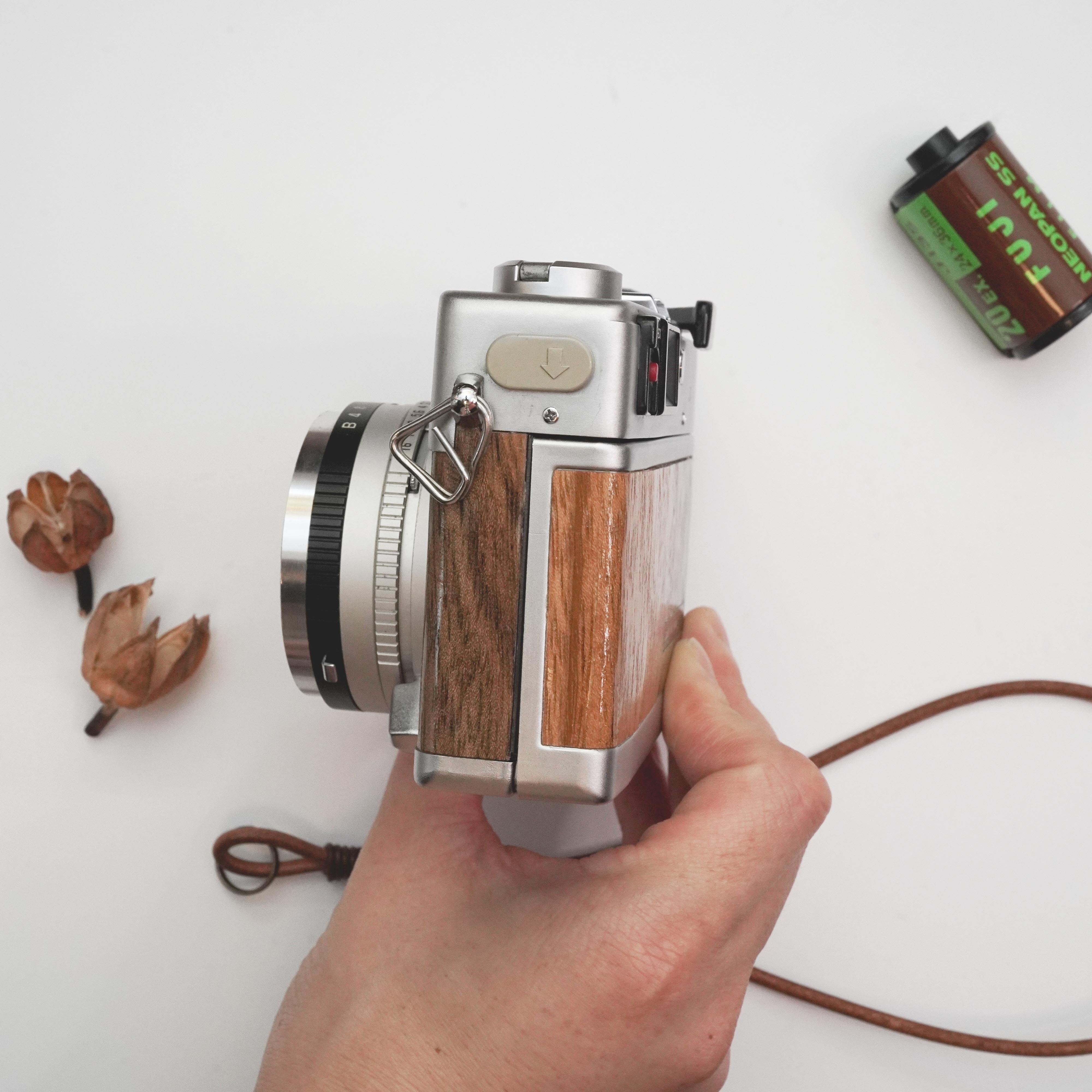 ウォルナット CANON CANONET QL17(QL19 Giii) レトロフィルム ウォルナット CANON CANONET QL17(QL19 Giii) レトロフィルム