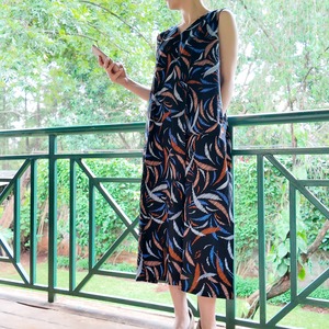 Aラインワンピース =leaves =