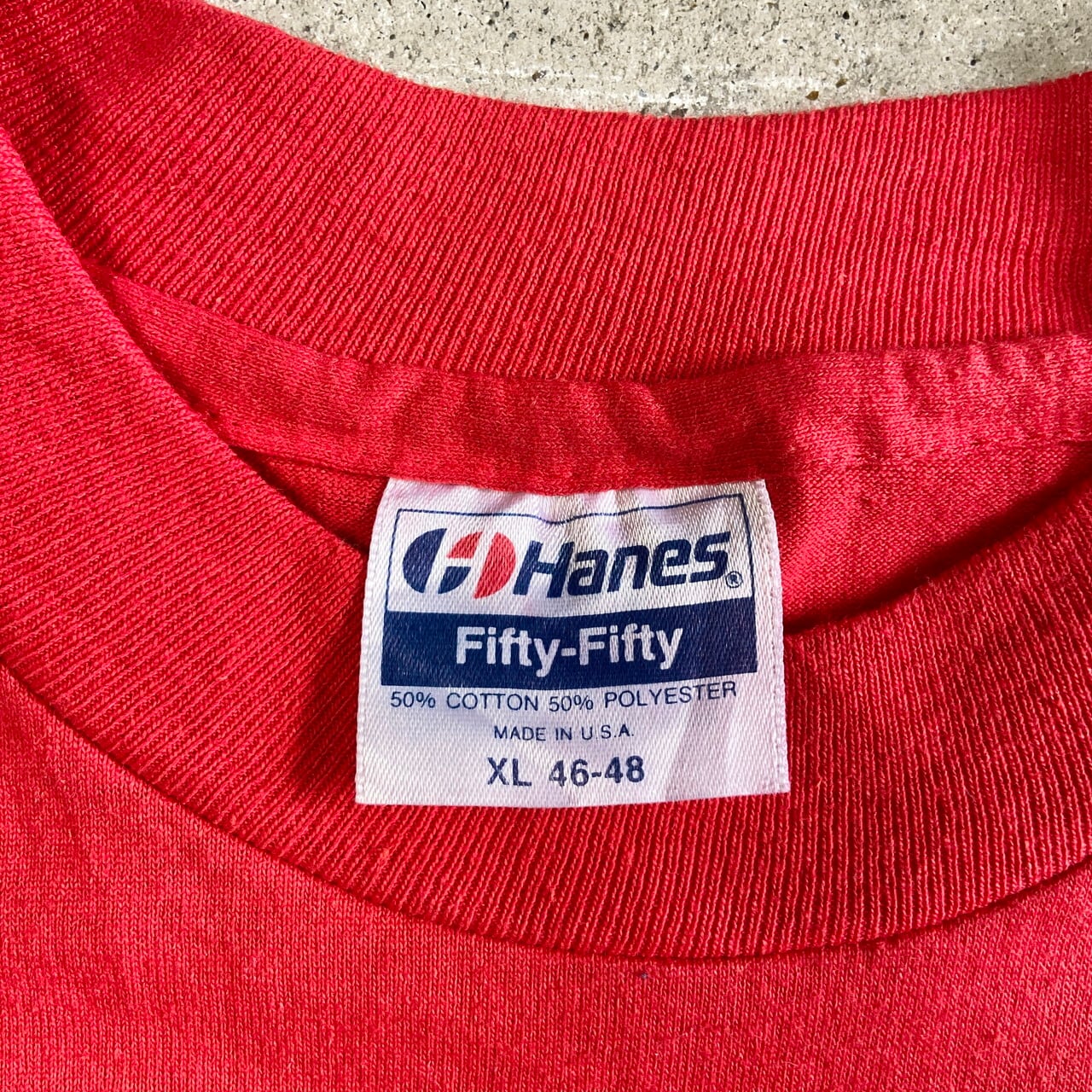 80年代 LADY RED DEVILS チームロゴ プリントTシャツ メンズXL 古着