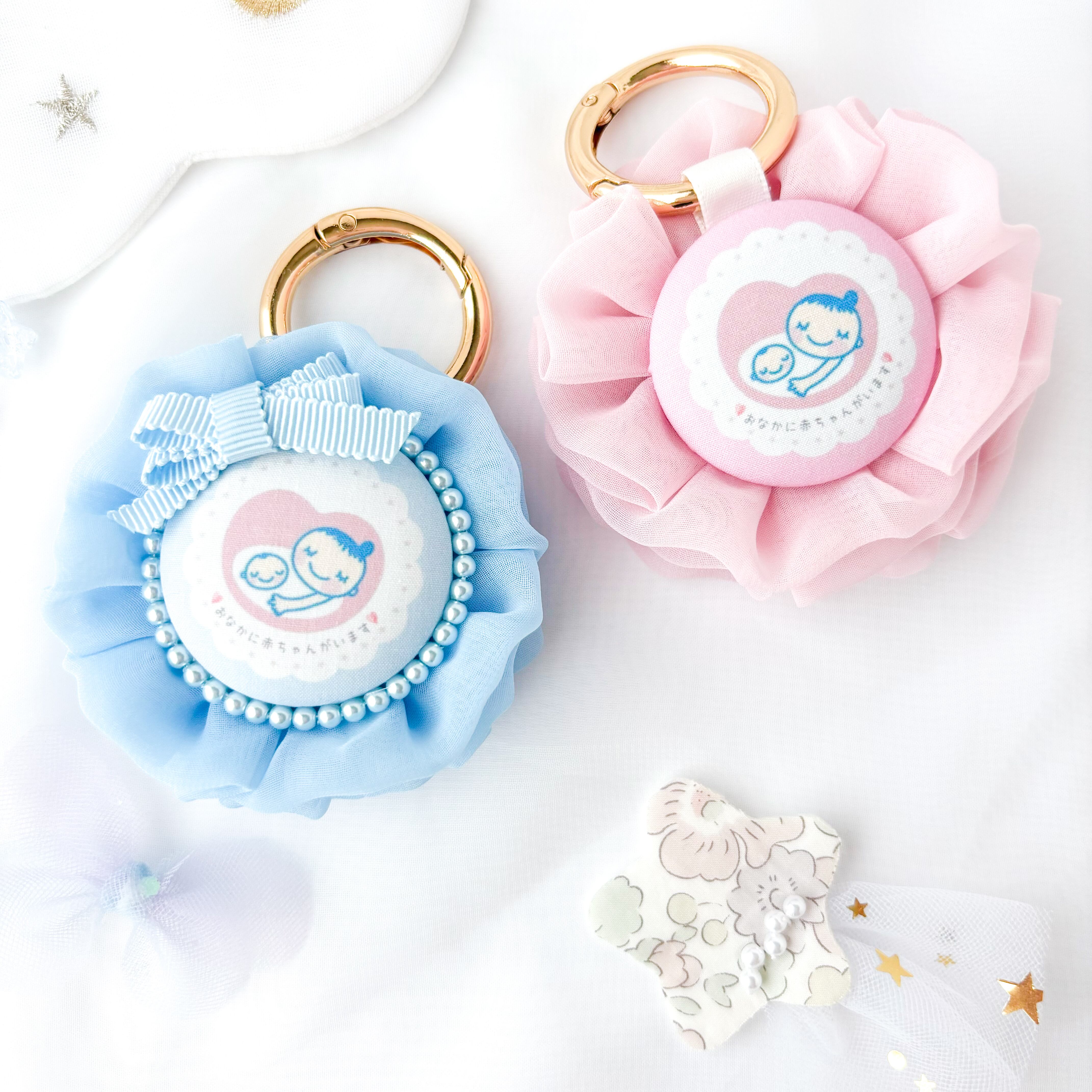 ❁オーダー承ります❁ コウノトリさんキーホルダー マタニティマーク