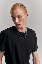 【round skin necklace】 / SILVER