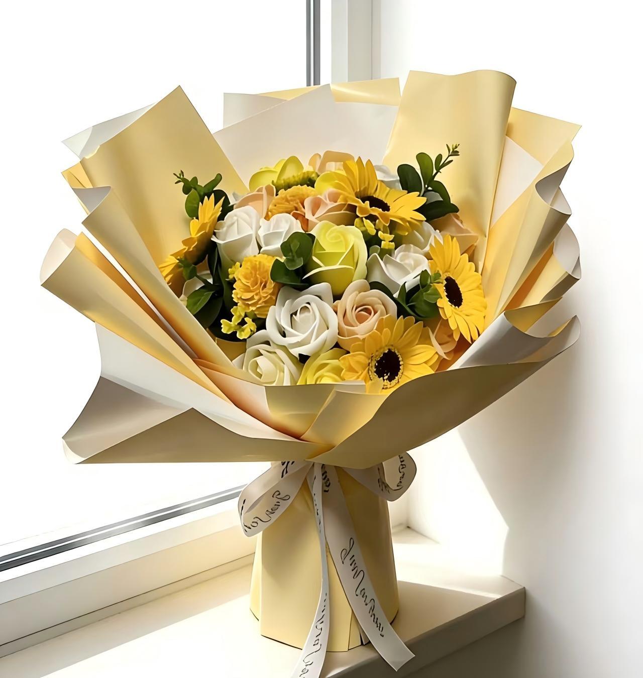 最短即日発送可枯れないお花花束豪華母の日プレゼント枯れない卒業式