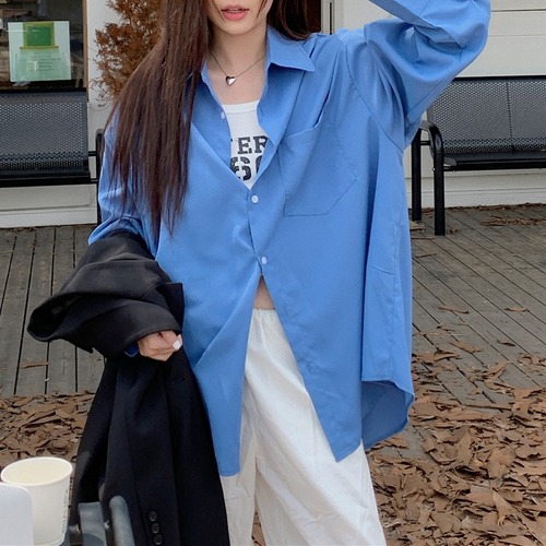 カジュアルオーバーサイズシャツ   00181