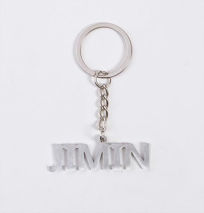 JIMIN ジミン キーホルダー ステンレス シンプル JIN ジン キーリング