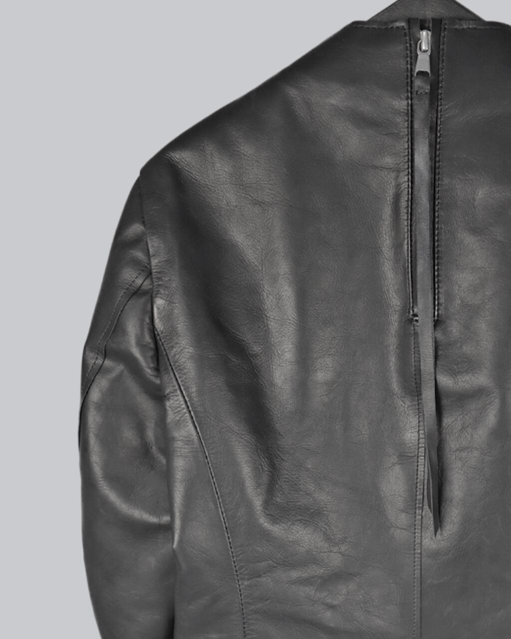 ASKYY / CURVED ZIPPER LEATHER RIDERS JACKET | ASKYY TOKYO FLAGSHIP