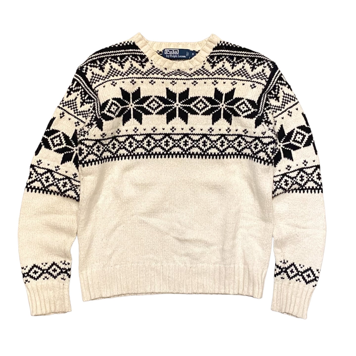 90's Polo Ralph Lauren カシミヤ混 Nordic Sweater S / ポロ ラルフ ...