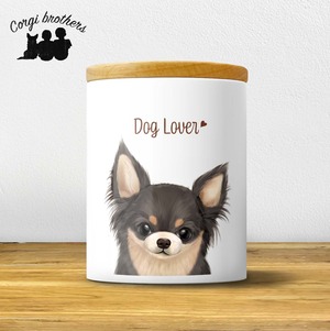 【 チワワ 水彩画風 毛色6色 】 キャニスター お家用 プレゼント 犬 ペット うちの子 犬グッズ