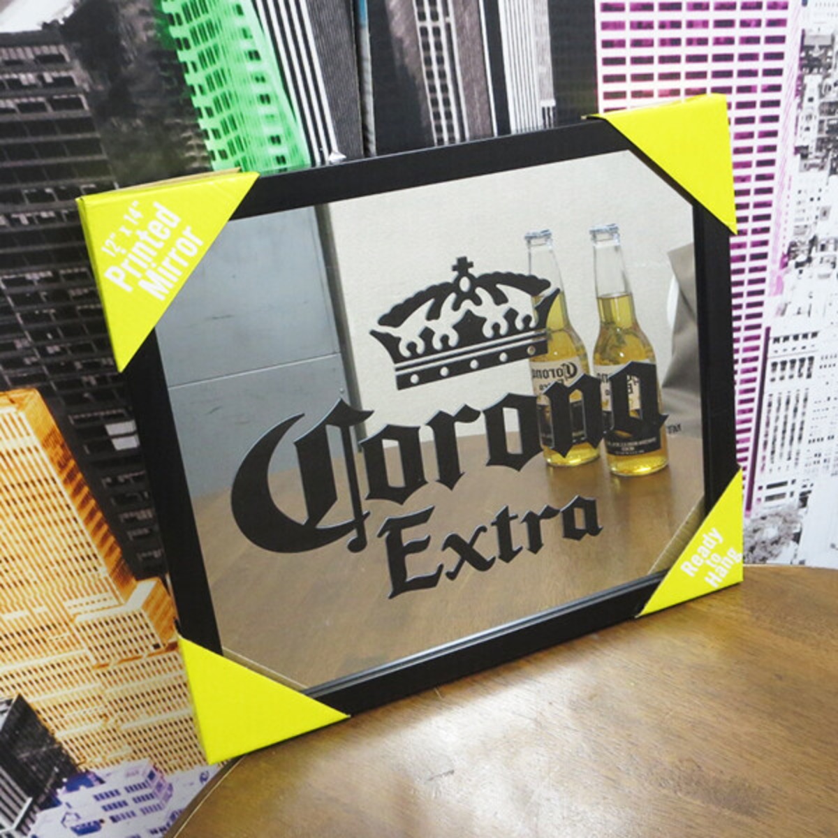 パブミラー CORONA プレーンブラック | 理容美容バーバー用品の通販 