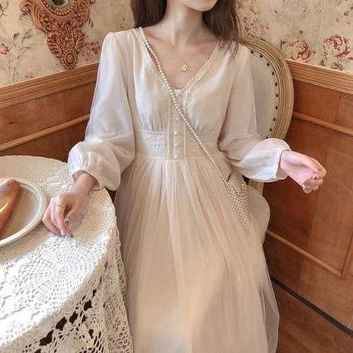 フレンチレースワンピース　A-103