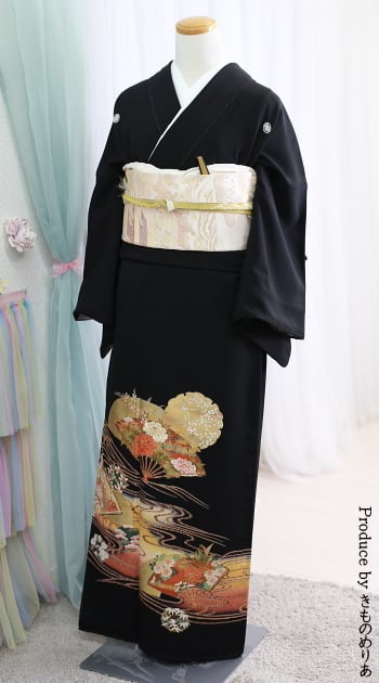 訪問着 中古 小豆色 焦げ茶 古典 裄丈66.5cm 身丈164.5cm 結婚式 着物