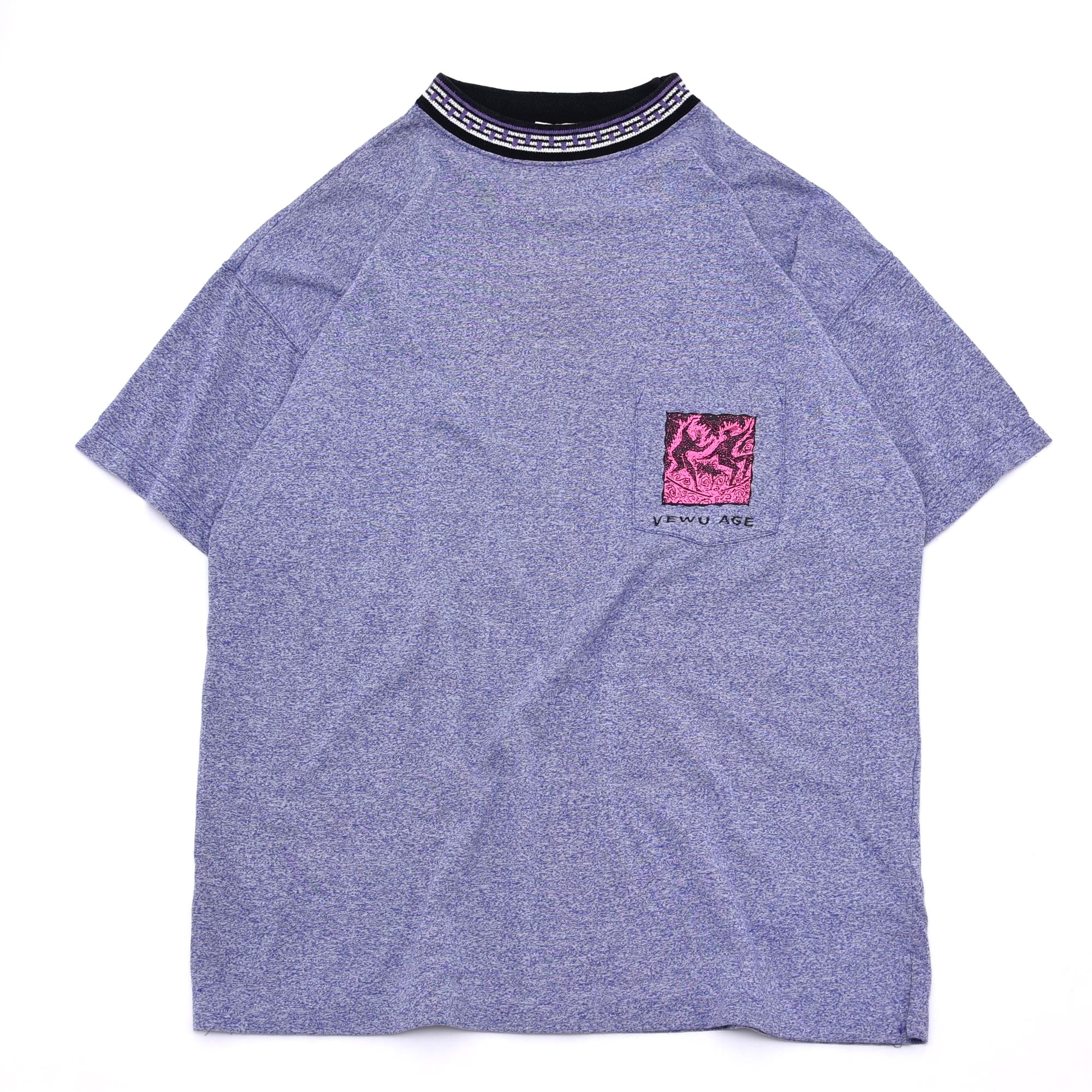 90's オールドサーフ　モックネックボーダーtシャツ  gitano Japan vtg 90s〜 CAPRI SEVEN mock neck Tee | 古着屋 grin days