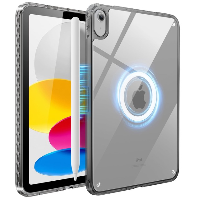 Tekkase iPad A16 ケース MagSafe対応 薄型軽量 iPad 11世代/10世代 ケース 透明 黄変防止 強力磁石 Pencil付着可能 第11世代(2025)/第10世代(2022) 対応 10.9インチ 専用カバー 指紋防止 四隅保護 耐衝撃 簡単に装着 取り外し可能
