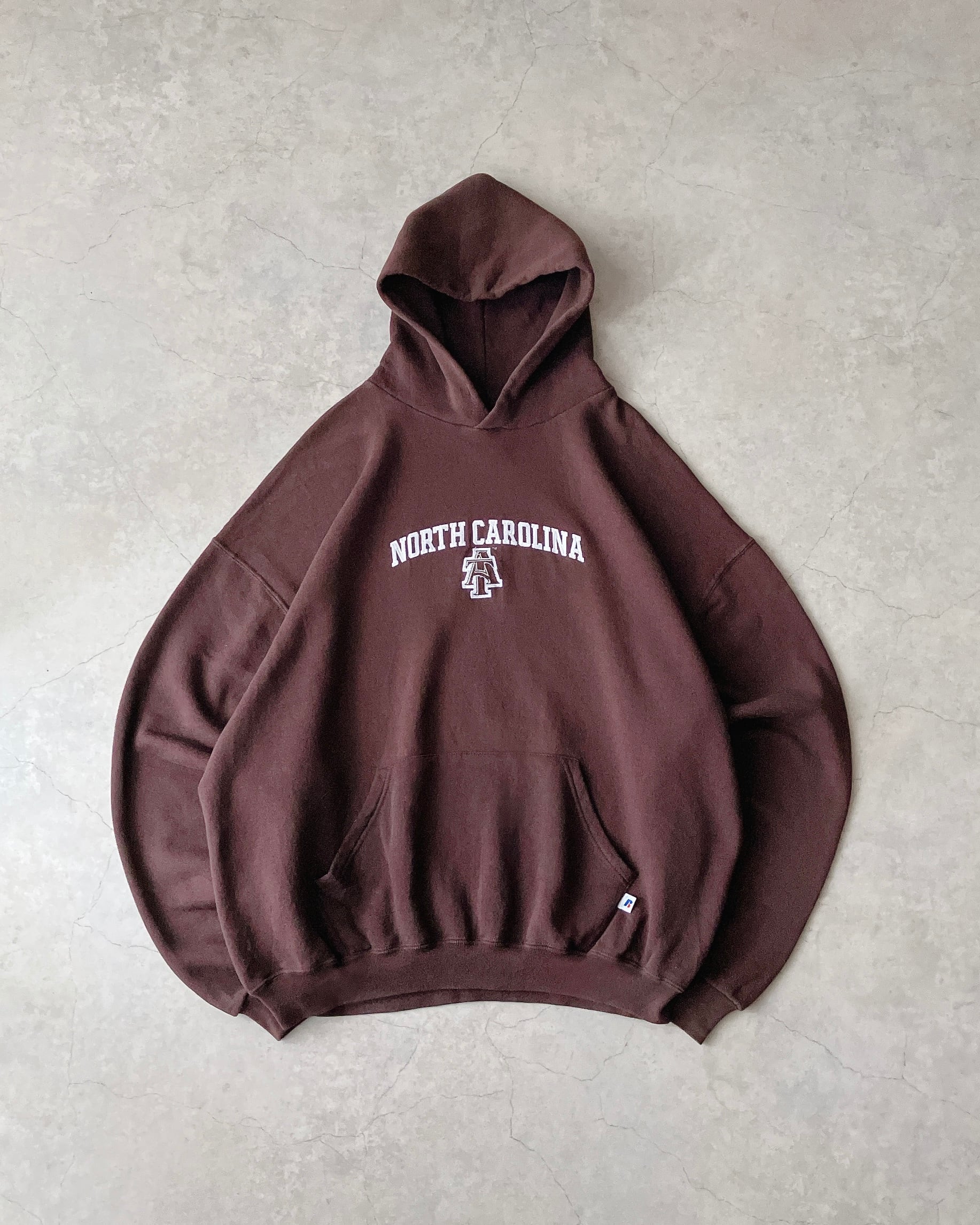 90s~ Russell Athletic North Carolina Hoodie “Brown” / ラッセル