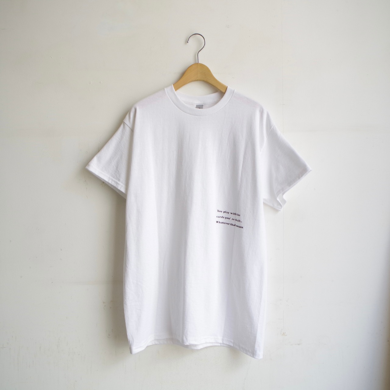 one f NUTS Tee White × Black