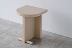 Semicircle stool (White lily color)