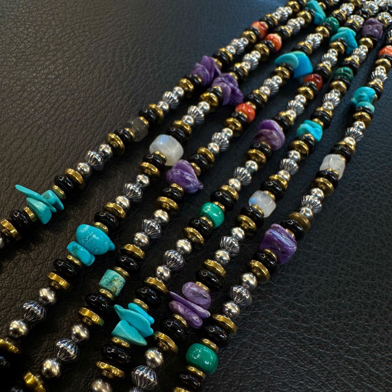 ブライト（Bright）ネックレス（Wave Hematite）Moonbow 50〜55cm - 4