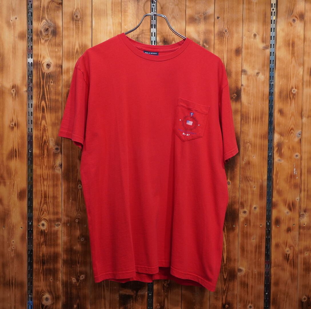 90s polosport ralphlauren Tシャツ M/ポロスポーツ ラルフローレン