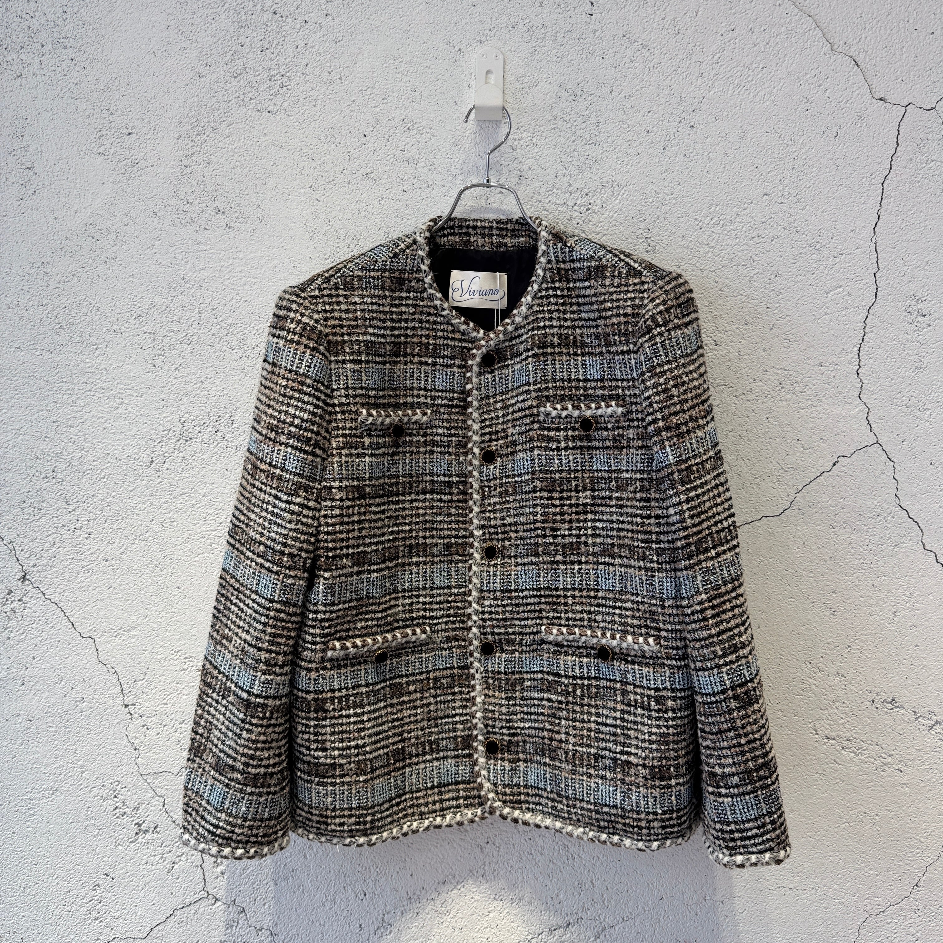 VIVIANO MENS / Melange Tweed Jacket / MULTI | ふぁいん