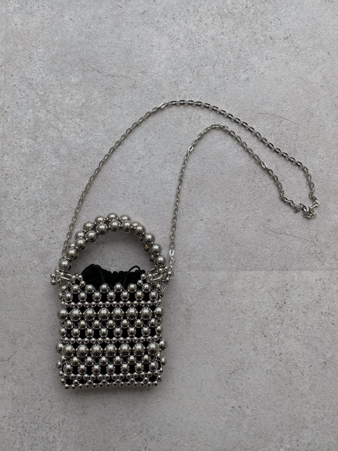 beads square mini bag