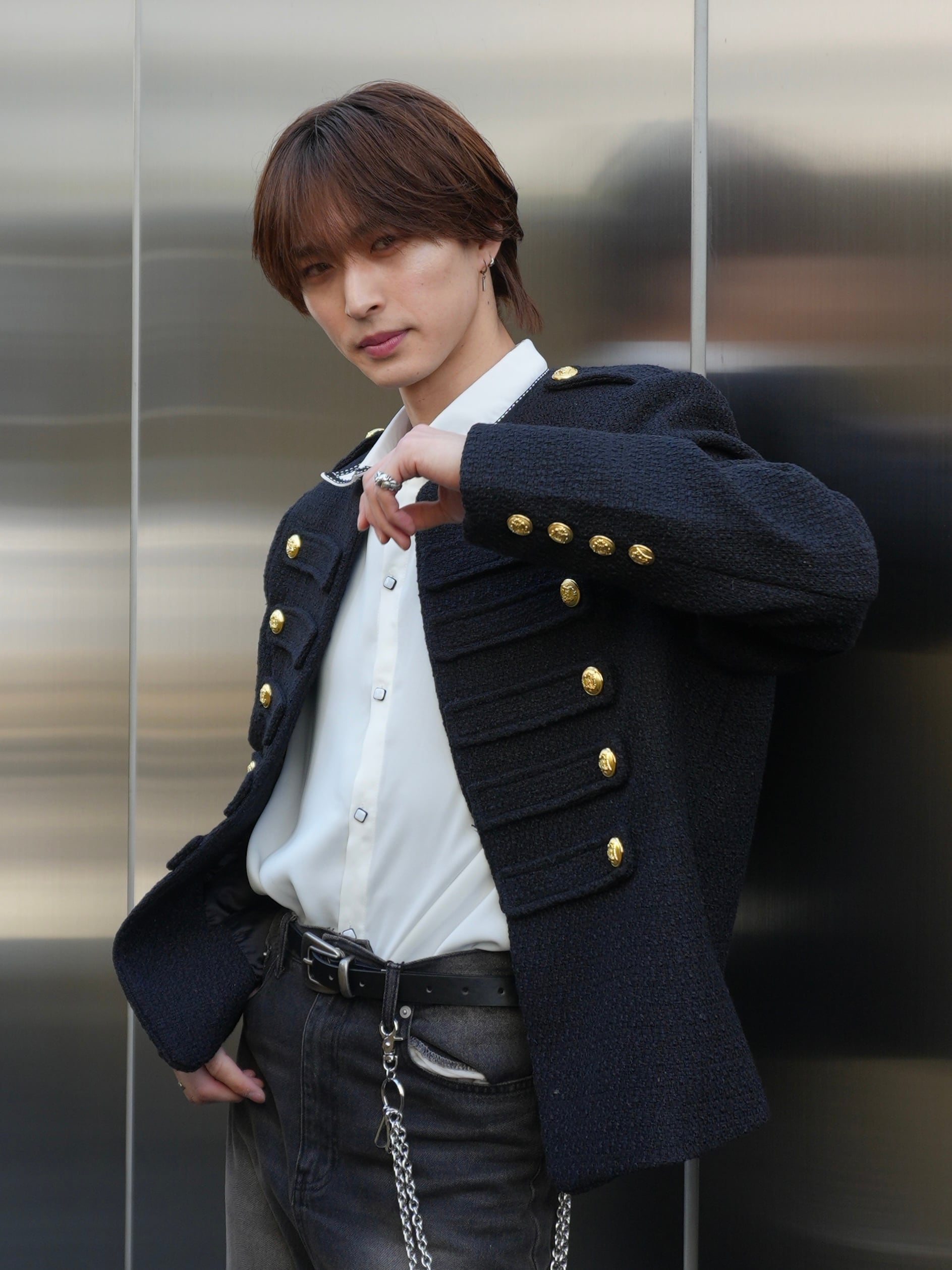 【ALUDE SELECT】design tweed jacket ALUDE SELECT】design tweed jacket（2 color） | 【ALUDE】韓国メンズ