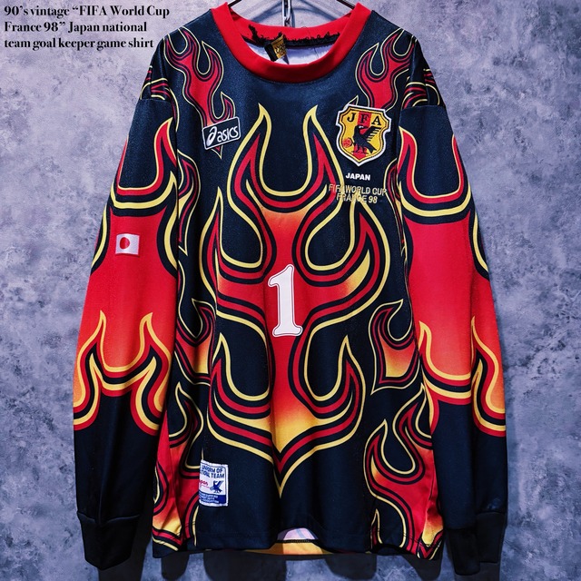 【doppio】90’s vintage “FIFA World Cup France 98” Japan national team goal keeper game shirt