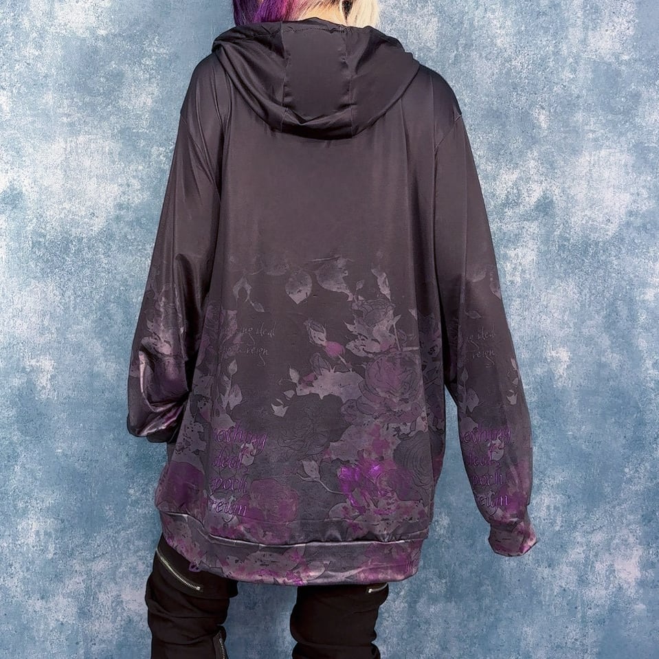 12月限定超大特価》DARK PURPLE ROSE GRADATION ZIP OUTER | NIER CLOTHING