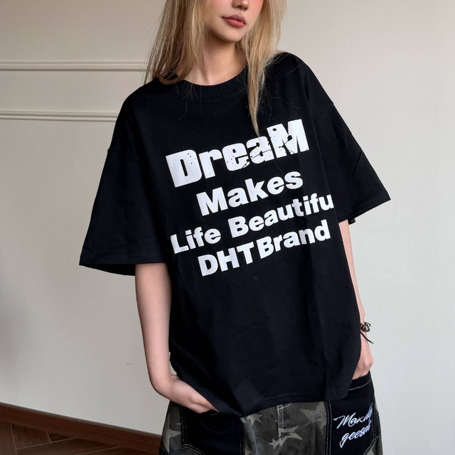 big message logo short-sleeve tee　ビッグメッセージロゴ半袖ティー　J1920