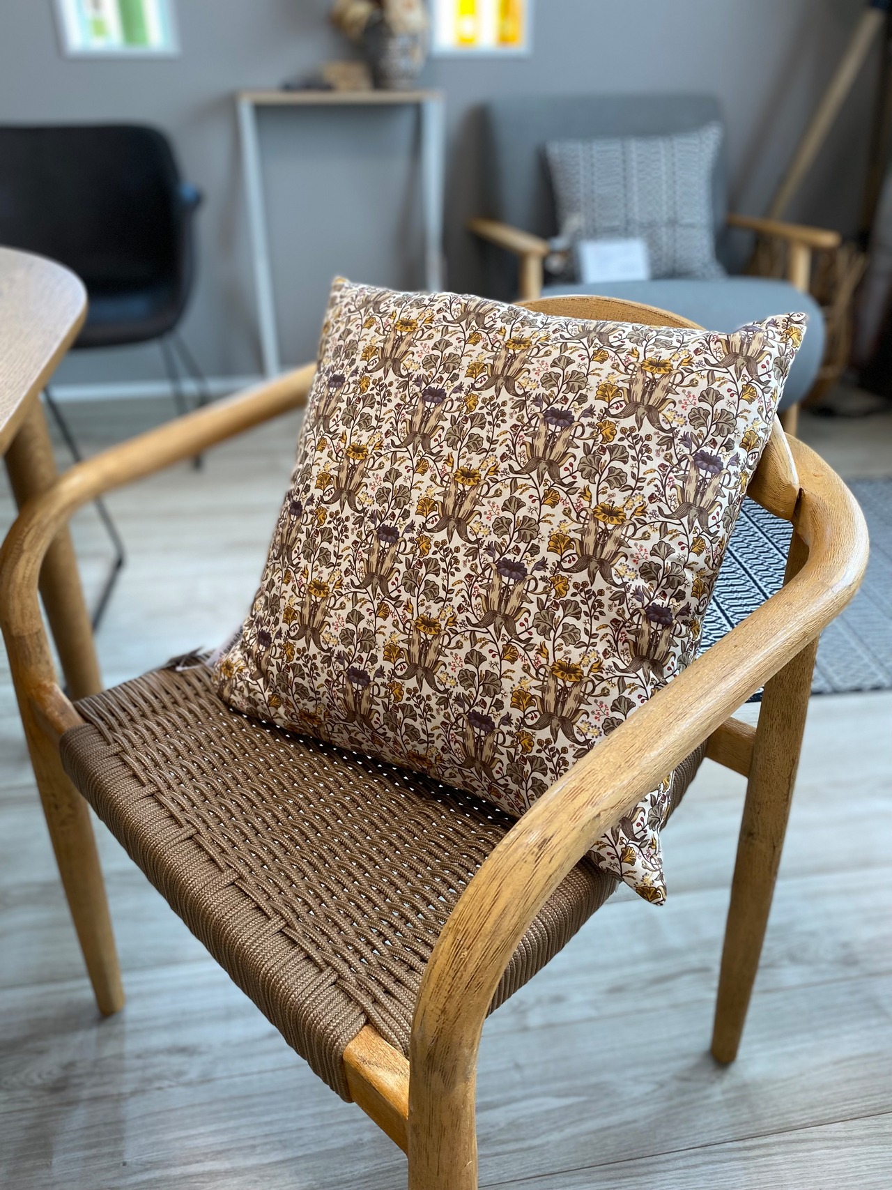 【adepeche】USINE pattern cushion クッション リビング インテリア