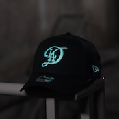 【gifthat別注】NEW ERA 940/9FORTY ロサンゼルス・ドジャースCITY CONNECT BLACK SEAGLASS