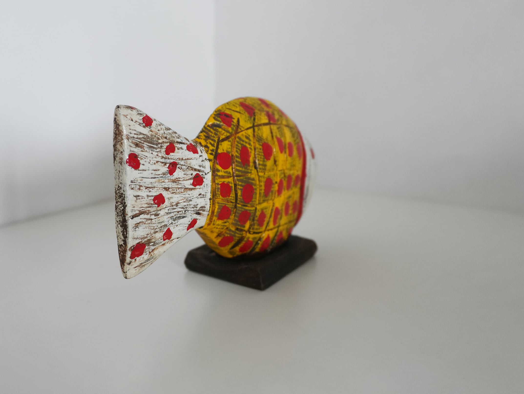 モロッコ 木彫り 魚 アフリカ オブジェ｜Morocco Wooden Fish Object