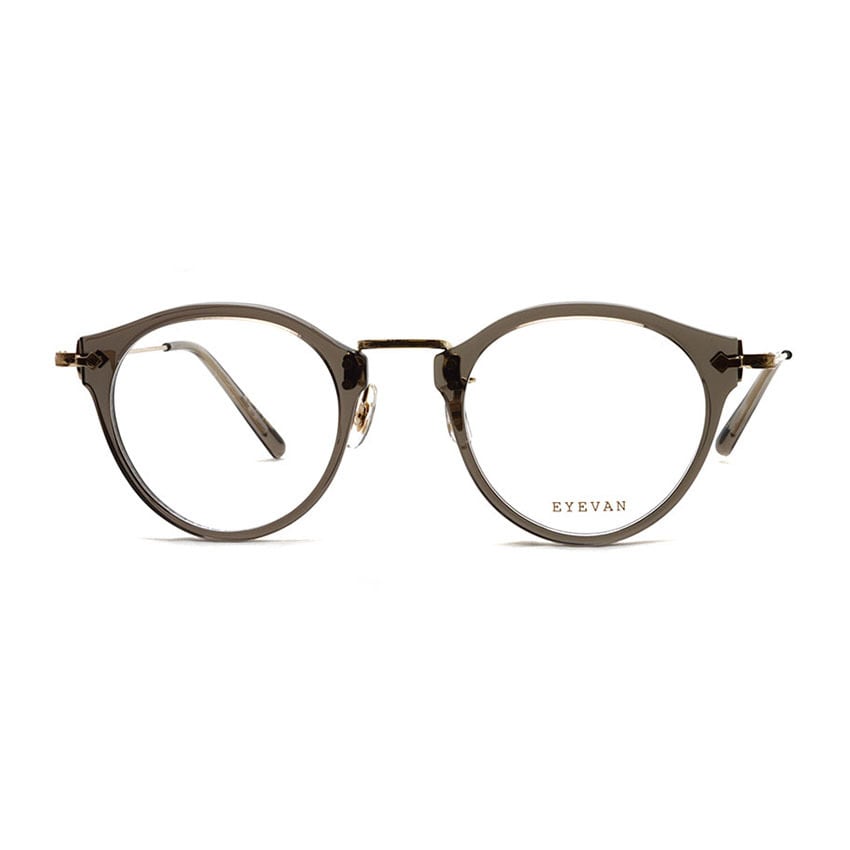 ✨極美品✨EYEVAN アイヴァン E-0505-(45) SMK/G グレー EYEVAN アイヴァン / E-0505 / SMKG スモークグレー - ゴールド メガネ