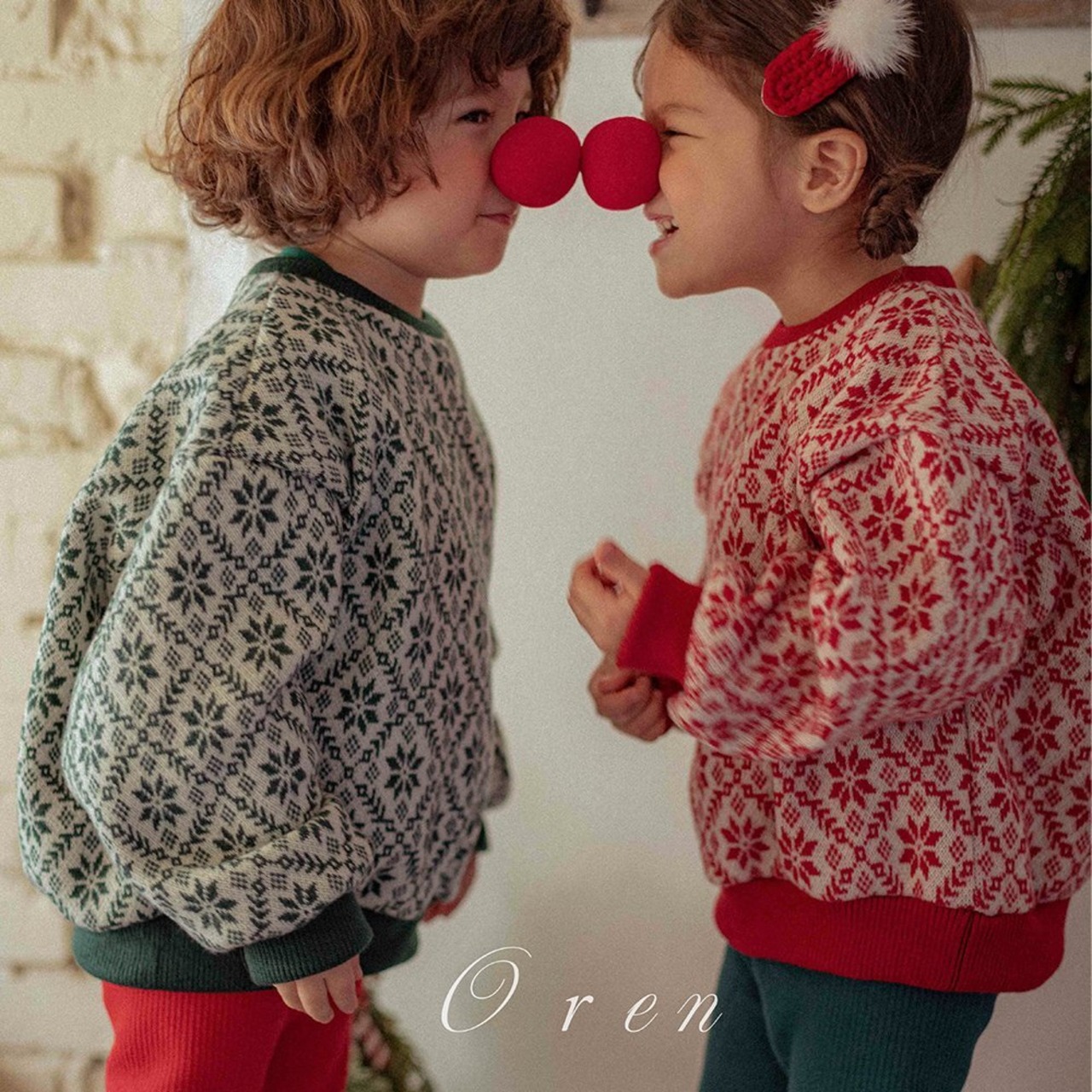 Oren X-mas［取寄］ snow flake mtm (muffler set)