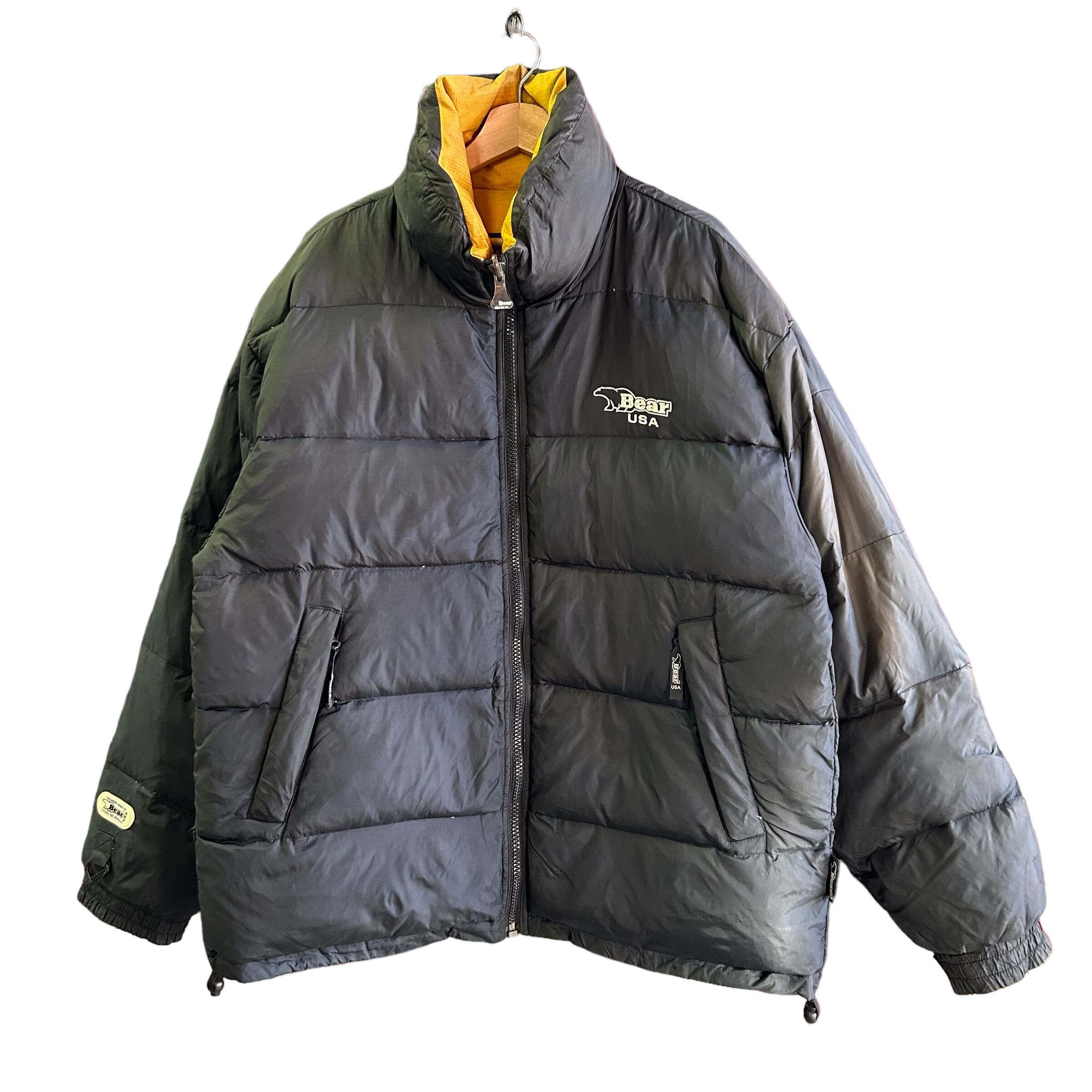 90sBEAR USA down jacket (リバーシブル) Bear USA ダウンジャケット 