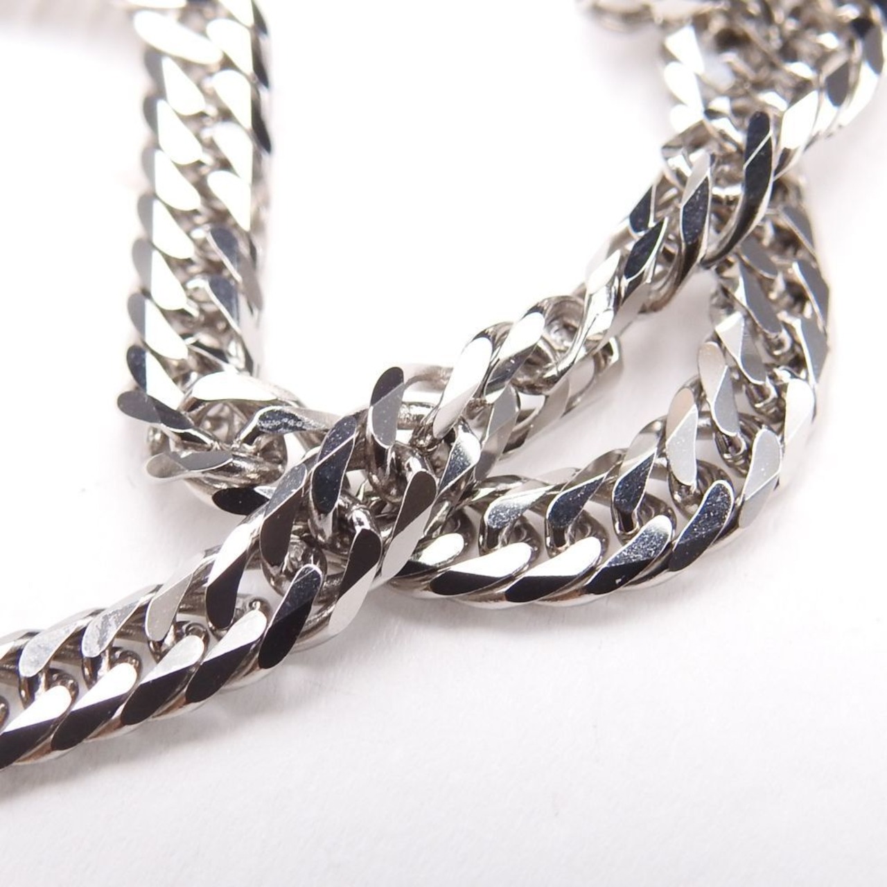 美品】Pt850 プラチナ W6面 喜平 ロングネックレス 幅4.0mm 50cm 30.28 