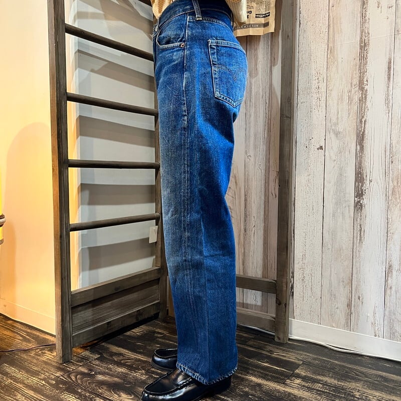 70's LEVI'S リーバイス 502-0117 デニム Big E デカ文字 ヒゲ 色落ち