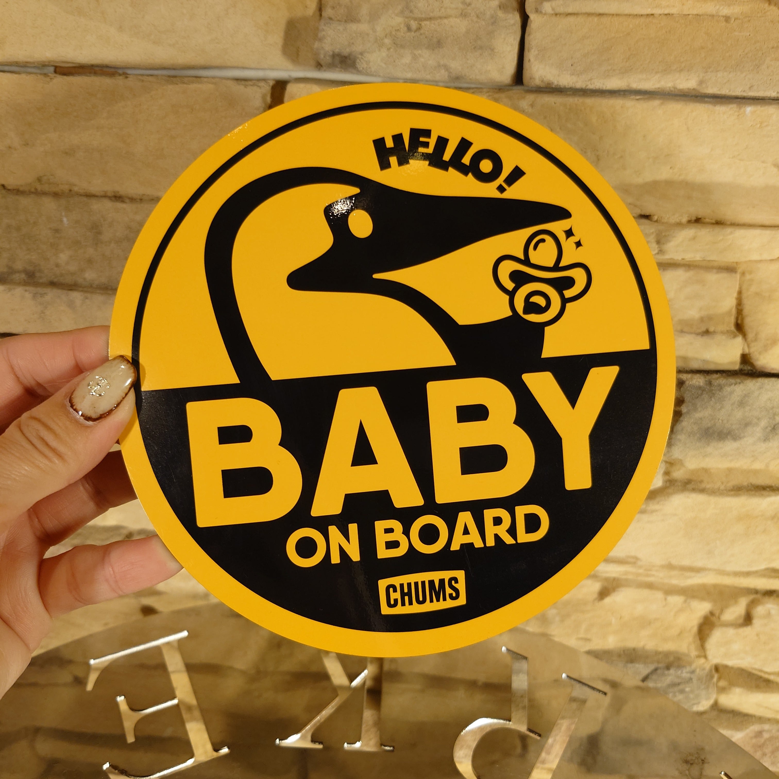 CHUMS チャムス】ベビーオンボードマグネット(ステッカー｜ワッペン